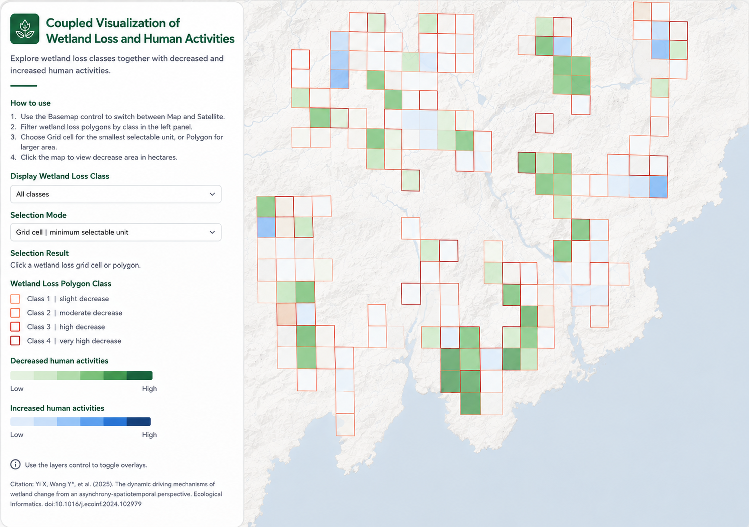 Wetland Dynamics Earth Engine App preview